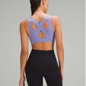 NWOT Lululemon Enlite Zip Front High Support Bra size 32C Dark Lavender